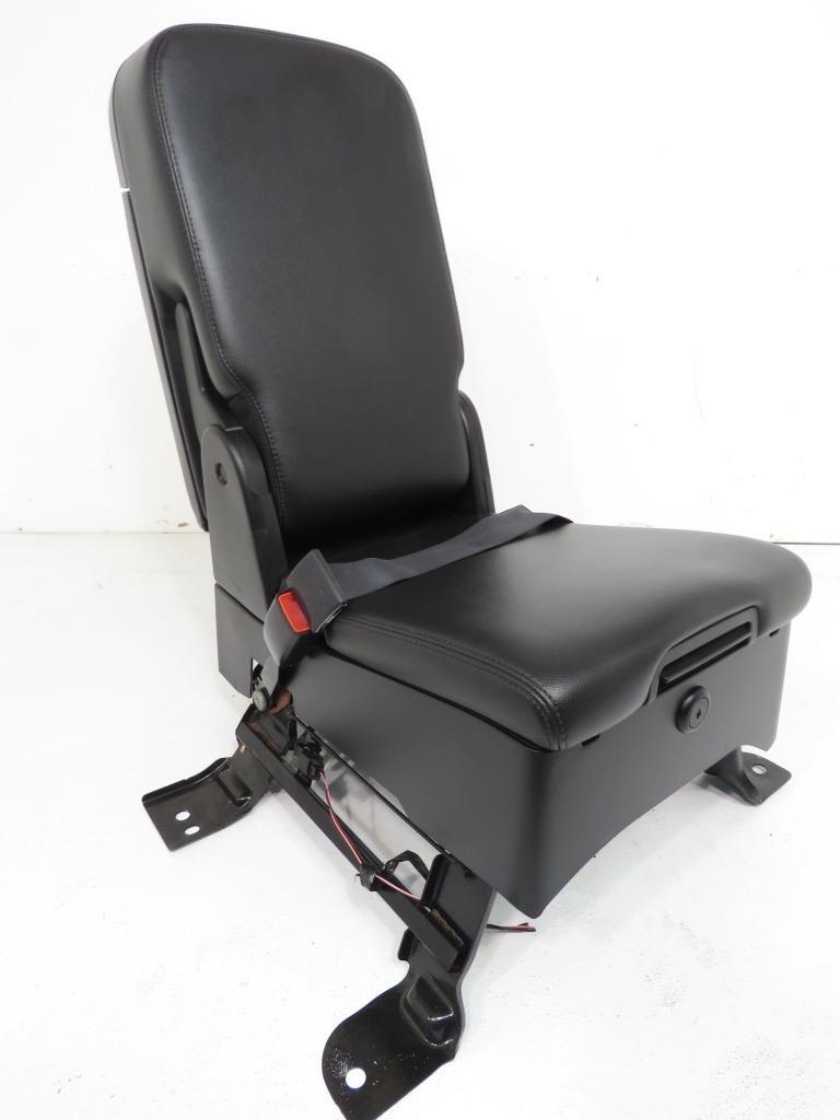 07 - 14 Chevy Silverado GMC Sierra Tahoe Yukon Black Leather Jump Seat Console