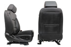 2014 - 2019 GM Sierra Silverado LTZ Front Seats, Black Leather, Powered Heated