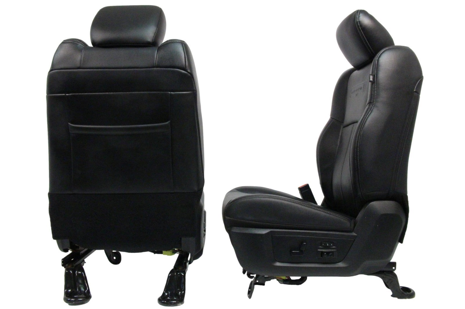 2002 - 2018 Ram Front Seats, Laramie Black Leather Heated Cooled w/ Memory