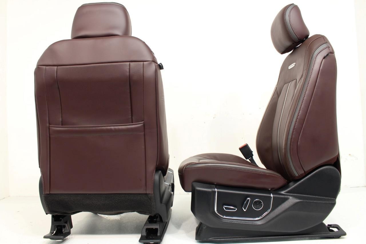 2015 - 2022 Ford F150 Super Duty Platinum Seats Set, Brunello Leather Heat Cool