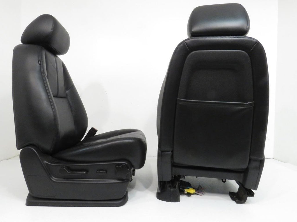 2007 - 2014 GM Silverado Tahoe Front Seats, LT Black Leather Lumbar Power Heated