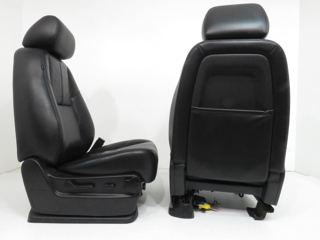 2007 - 2014 GM Silverado Tahoe Front Seats, LT Black Leather Lumbar Power Heated