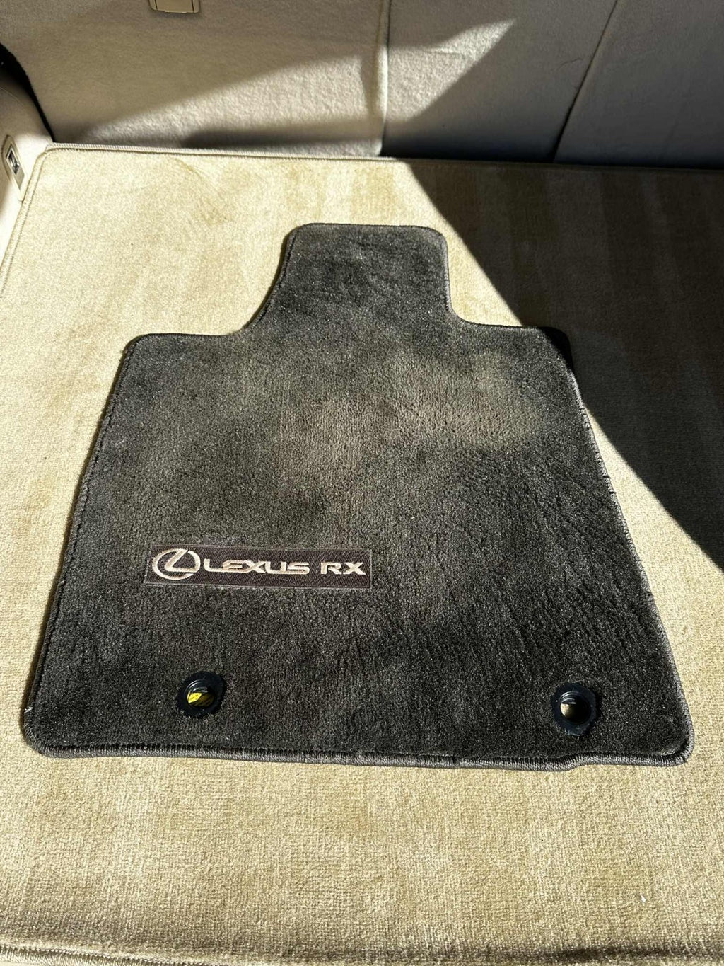 13 - 15 Lexus RX350 OEM Floor Mat Set, Dark Gray Charcoal Black, 4 pc Front Rear