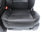 2014 - 2019 GM Sierra Silverado LT Front Seats, Power Black Leather, w/ Jumpseat