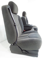 1999 - 2006 GM Sierra Silverado Front Seats Set, Manual Dark Gray Cloth 40-20-40