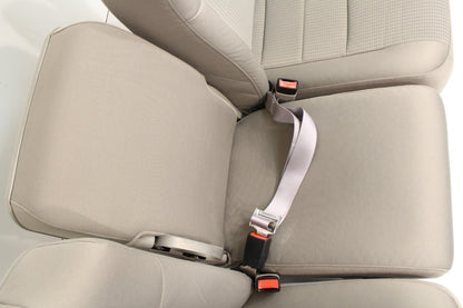 1999-2010 Ford Super Duty Stone Gray Cloth Bucket Seats with Folding Jump Seat