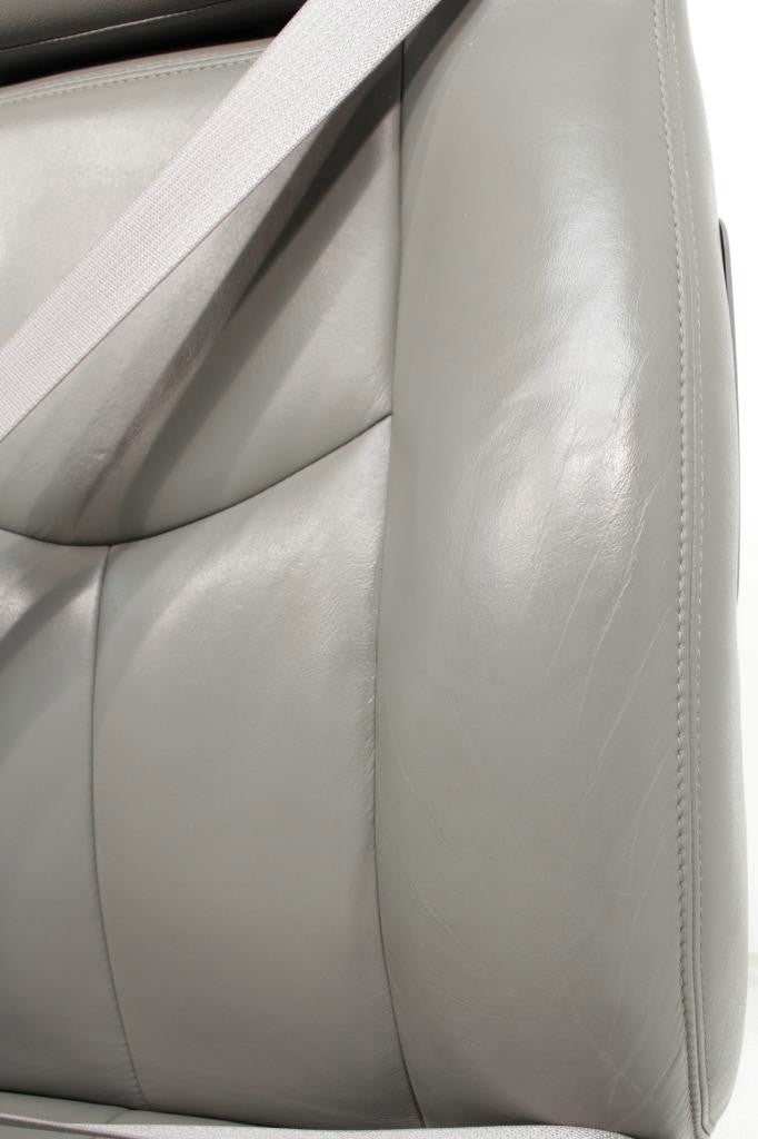 1999-2007 Sierra Silverado Heated Power Leather Seats Pewter Gray, 2-Way Lumbar