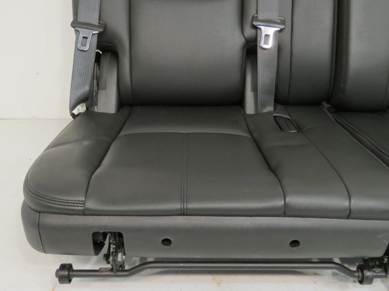 2007 - 2014 GMC Yukon Chevy Suburban Tahoe Third Row Seat, LT Black Leather Pair
