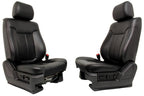2009 - 2014 Ford F150 Front Seats, Lariat Black Leather, Heated Cooled OEM