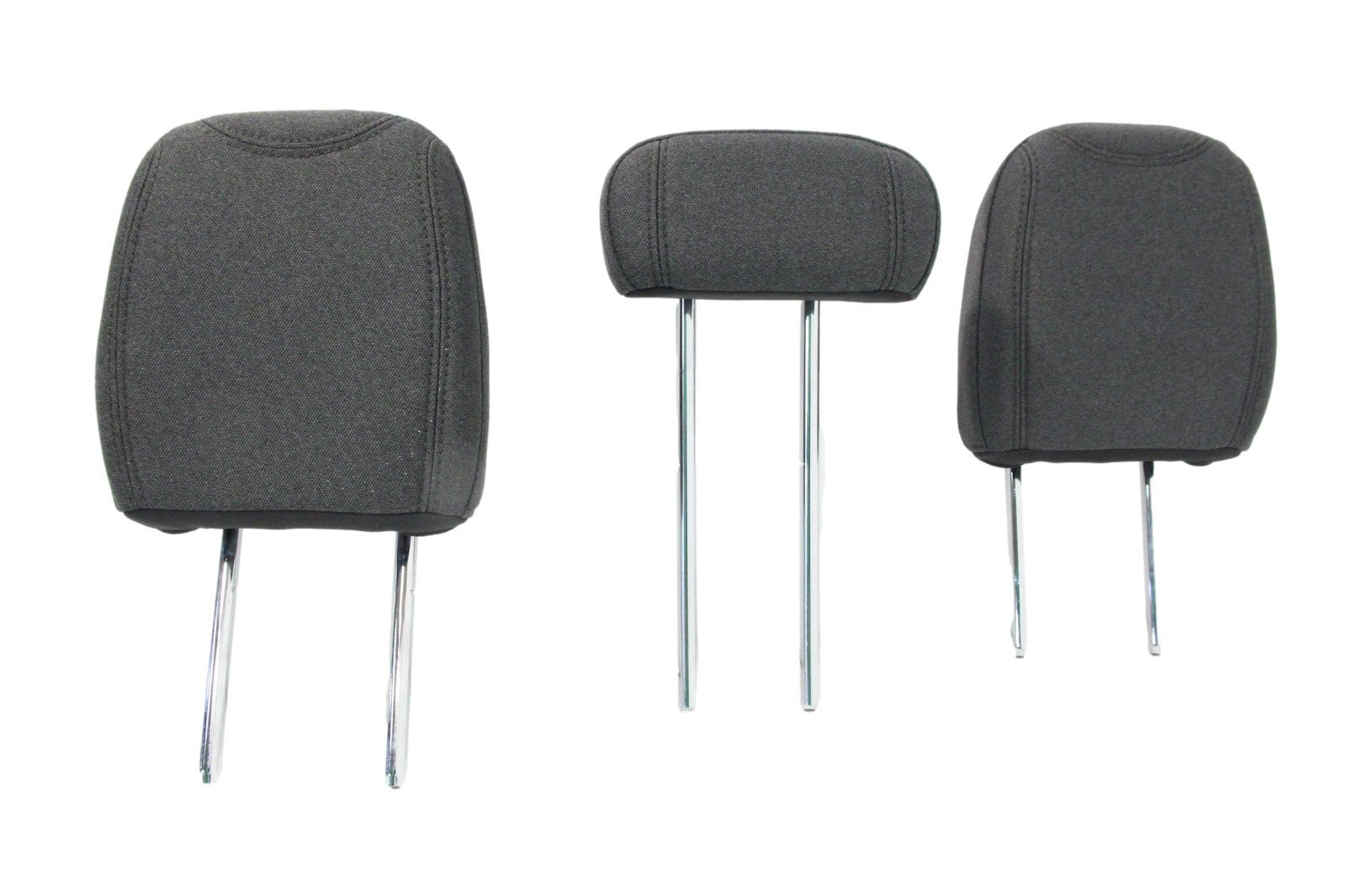 20-26 Jeep Wrangler Gladiator Rear Seat Headrests, Charcoal Gray Black Cloth