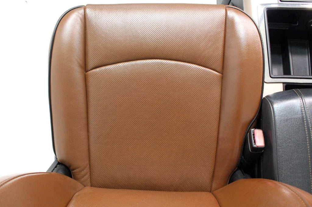 2002 - 2018 Ram Longhorn Seats Set, Crew Cab Cattle Brown Leather Heat & Cool