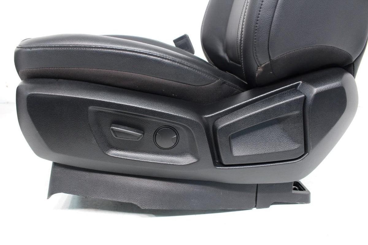 2019 - 2023 Ford Ranger Seat Set, Lariat Heated Black Leather Front & Rear OEM