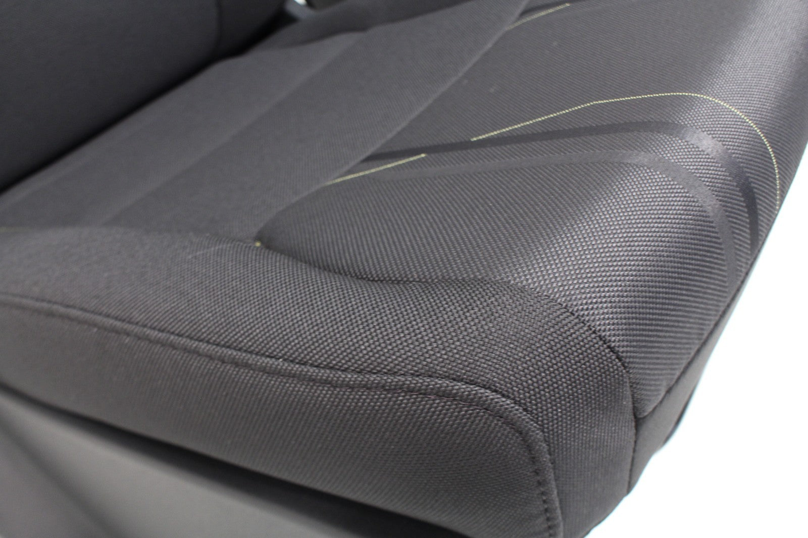 2015+ Ford F150 & Super Duty Seats, Manual STX Black Cloth w/ Lime Green Stitch