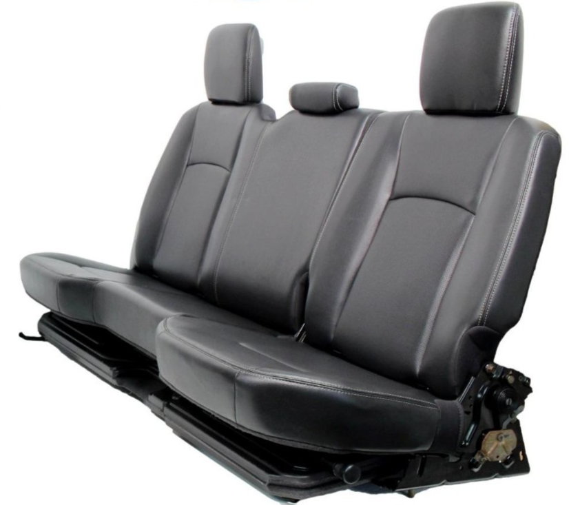 2009 - 2018 Ram Seats Rear Seats, Quad Cab Laramie Black Leather, 60/40 Split