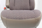 GMC Savana Chevy Express Van Front Bucket Seats, Neutral Tan Cloth 1997 - 2014