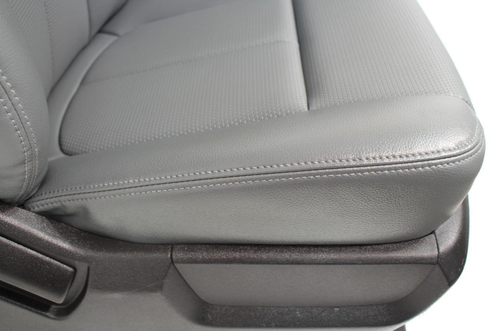 1999-2016 Ford Super Duty Steel Gray Vinyl Seats with Center Console Jump Seat