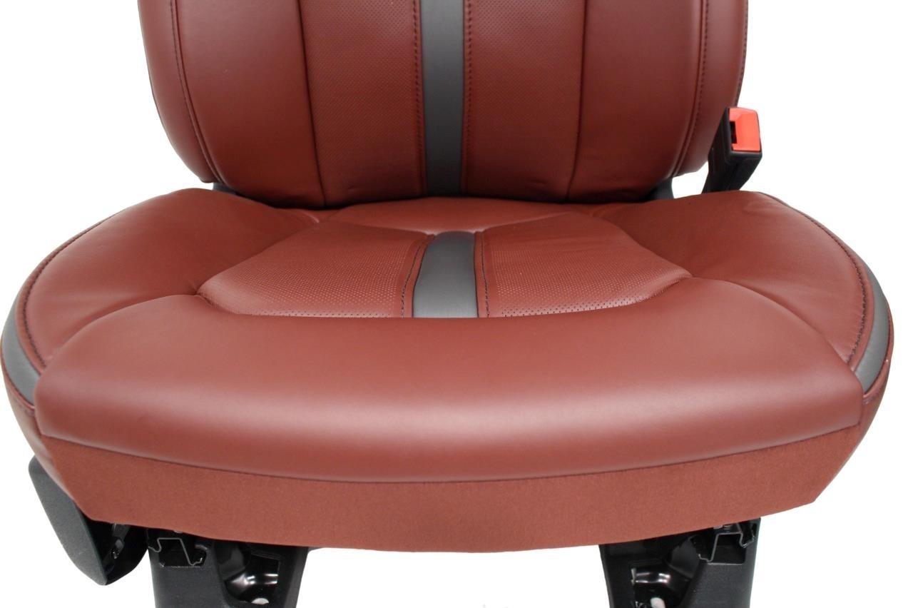 2018 - 2020 Ford F150 & Super Duty Platinum Seats Set, Dark Marsala Leather OEM