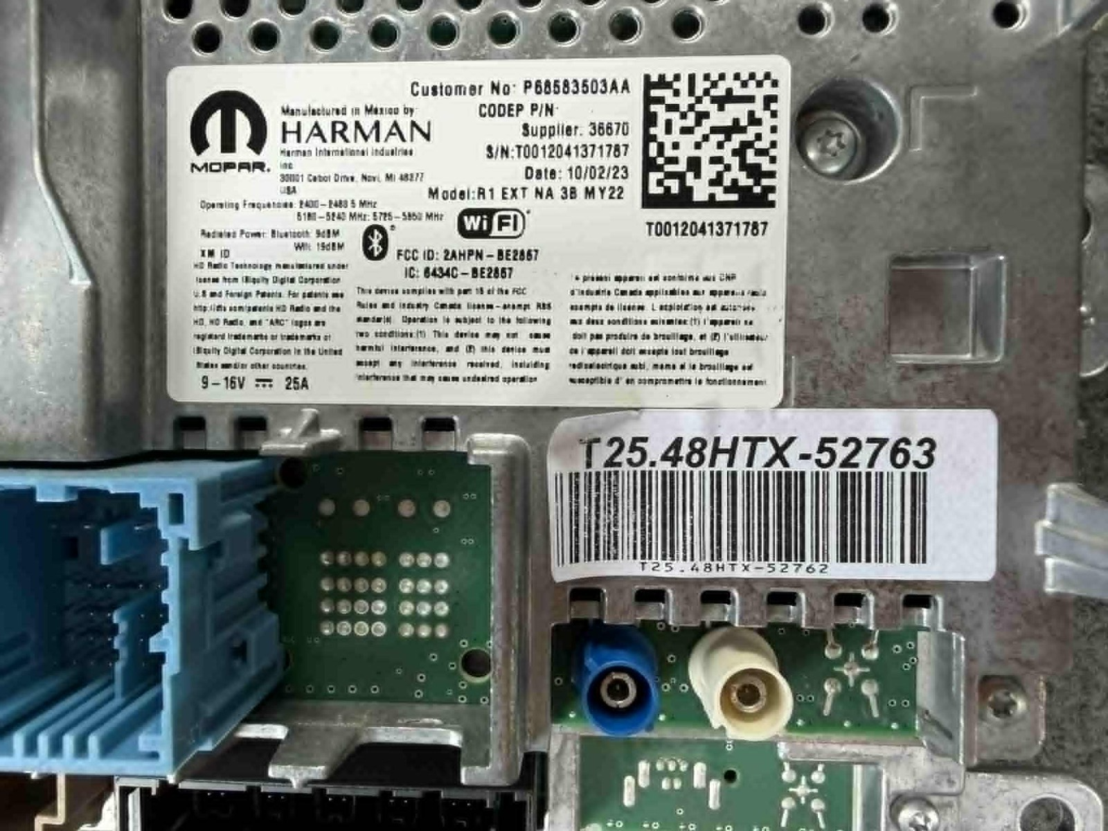2023-2024 Ram 1500 12" Uconnect 5 Touch Screen Radio Module 68583503AA OEM
