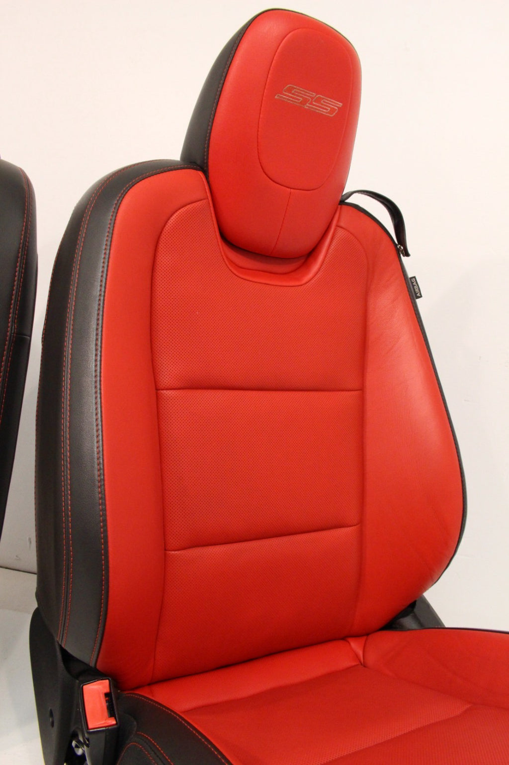 2010 - 2015 Chevrolet Camaro SS Front Seats, Inferno Orange Leather Heated 2SS