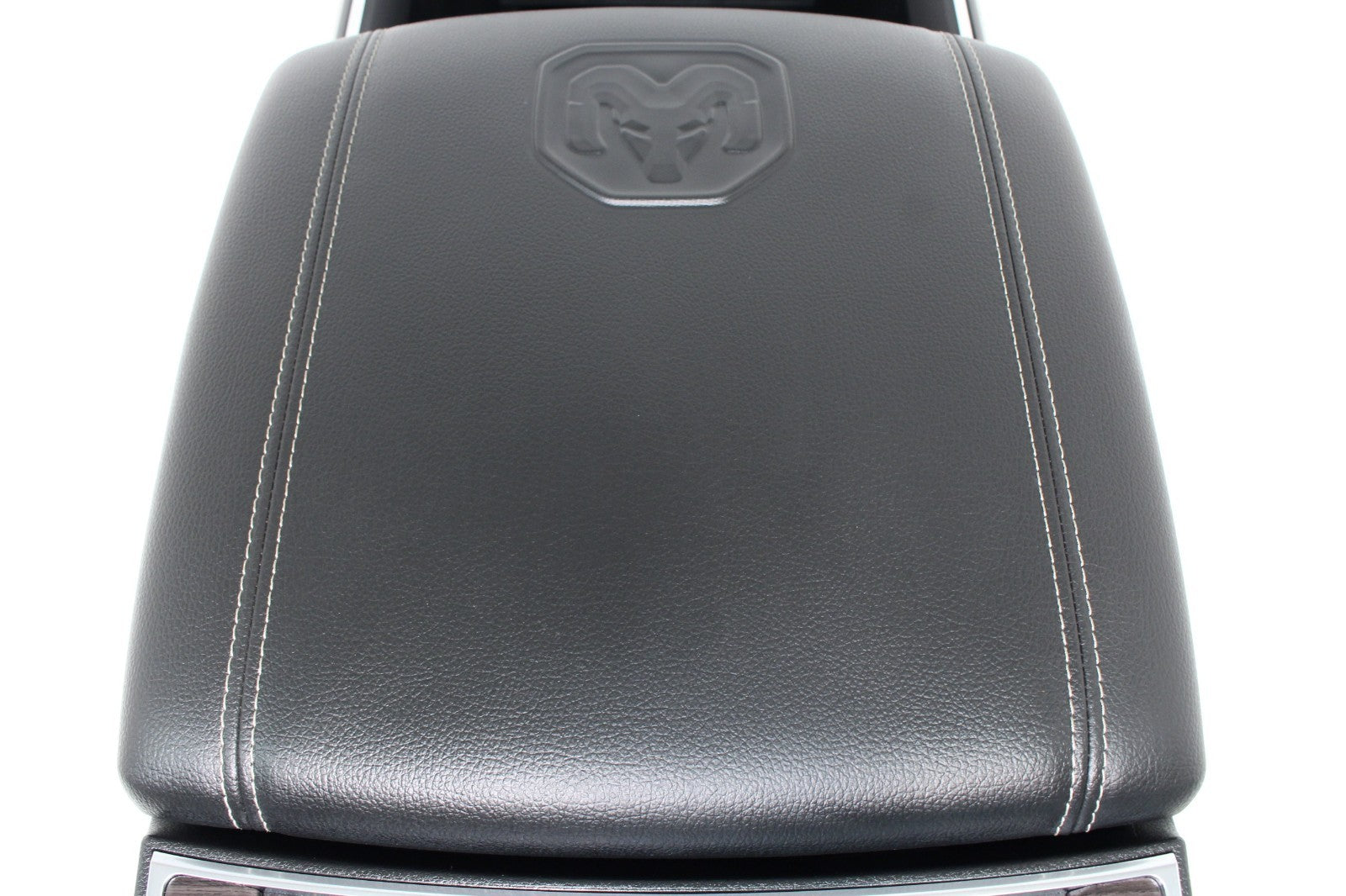 2019 - 2026 DT Ram 1500 Center Console, Black Leather w/ Logo, Wireless Charging