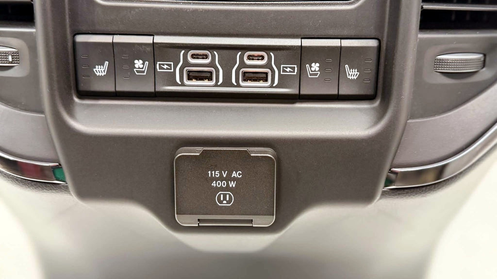 2019 - 2026 DT Ram 1500 Center Console Black Leather LIMITED w/ Wireless Charger