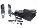 15-22 Ford Truck Center Console & Install Kit w/o Shifter - Black Vinyl XLT