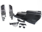 15-22 Ford Truck Center Console & Install Kit w/o Shifter - Black Vinyl XLT