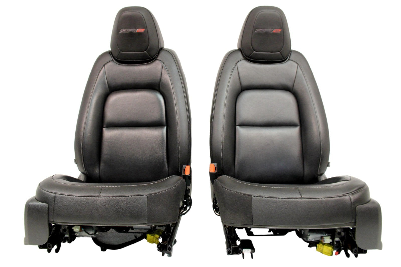 2015 - 2022 Chevy Colorado Seats Set – ZR2 Crew Cab Black Leather Power Heat