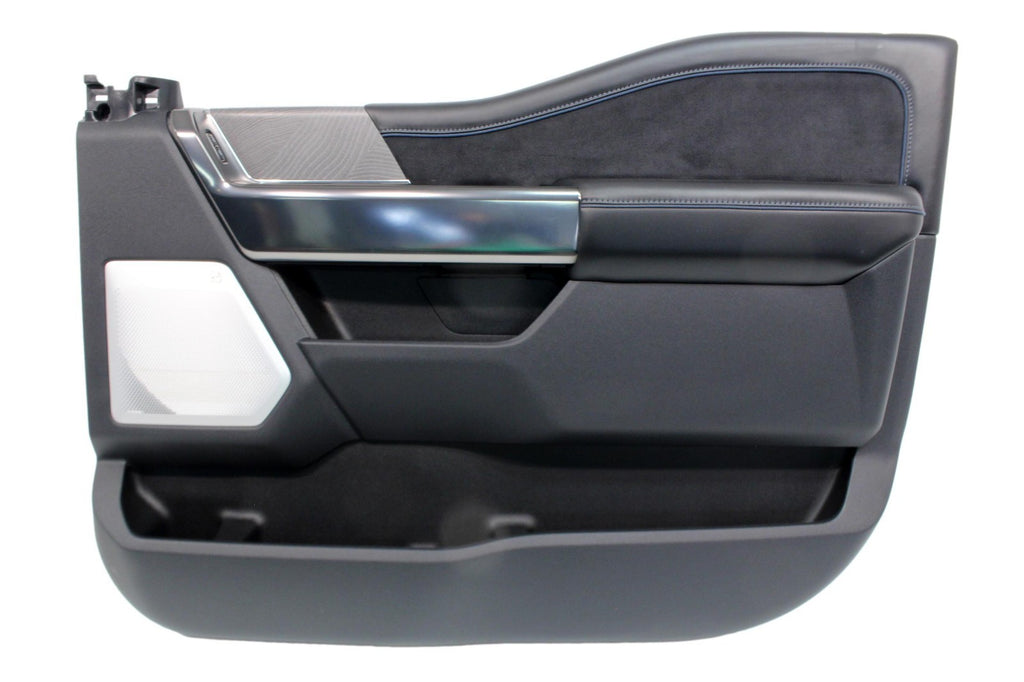 2023-2026 Ford Super Duty Platinum Front Door Panels Set | Black Onyx & Blue OEM
