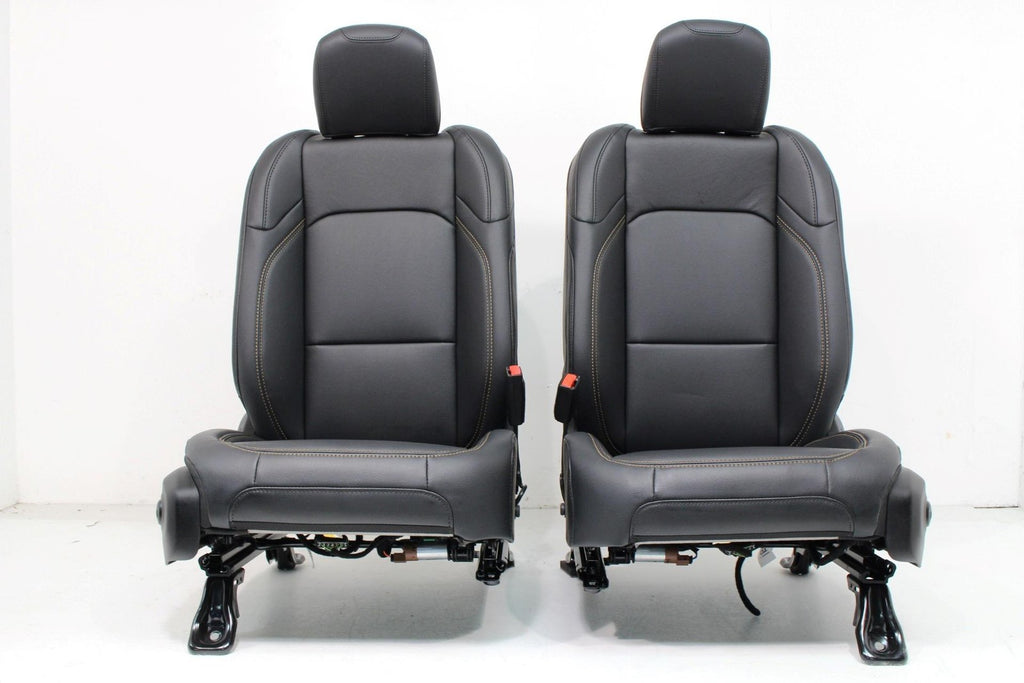 18-25 Jeep Wrangler JL Gladiator JT Heated Power Leather Seats Black NEW OEM