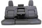 20-22 Sierra Denali Leather Seats Heated Cooled Door Panels Console, Brown Blue