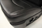 2002 - 2018 Dodge Ram Seats Set, Crew Cab Roadwire Black Leather w/ Power Driver