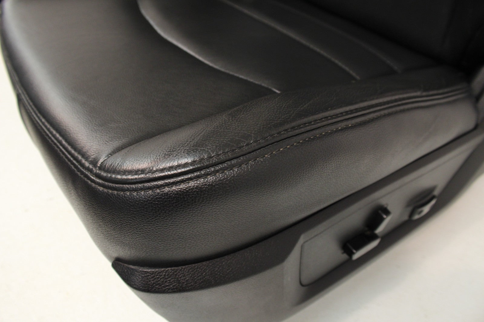 2002 - 2018 Dodge Ram Seats Set, Crew Cab Roadwire Black Leather w/ Power Driver