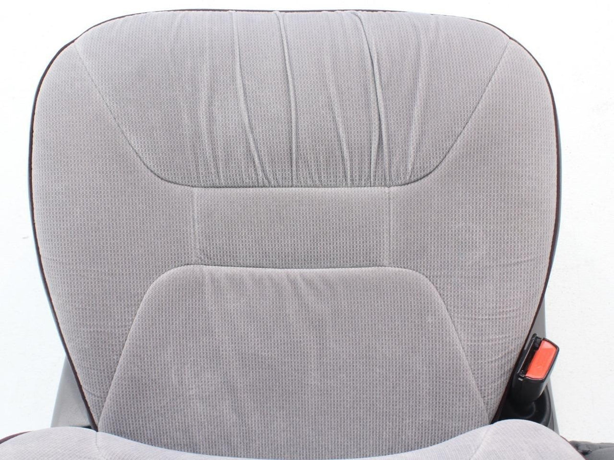 Ford Econoline Front Bucket Seats, Powered Gray Cloth w/ Folding Armrests, 1997+