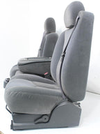 1999-2006 Sierra Silverado Front Seats, Dark Gray Cloth Split Bench w Jump Seat