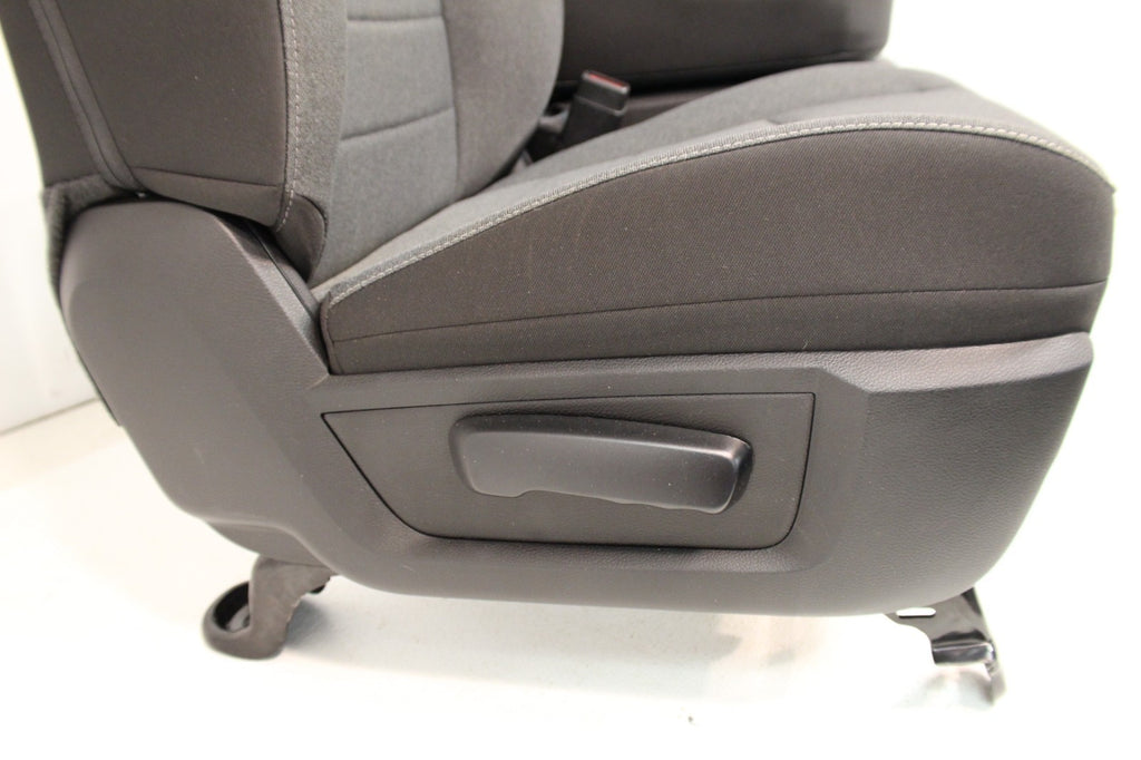 2019-2024 Ram Classic Front Seats, Diesel Gray Black Cloth, Manual w/ Jump Seat