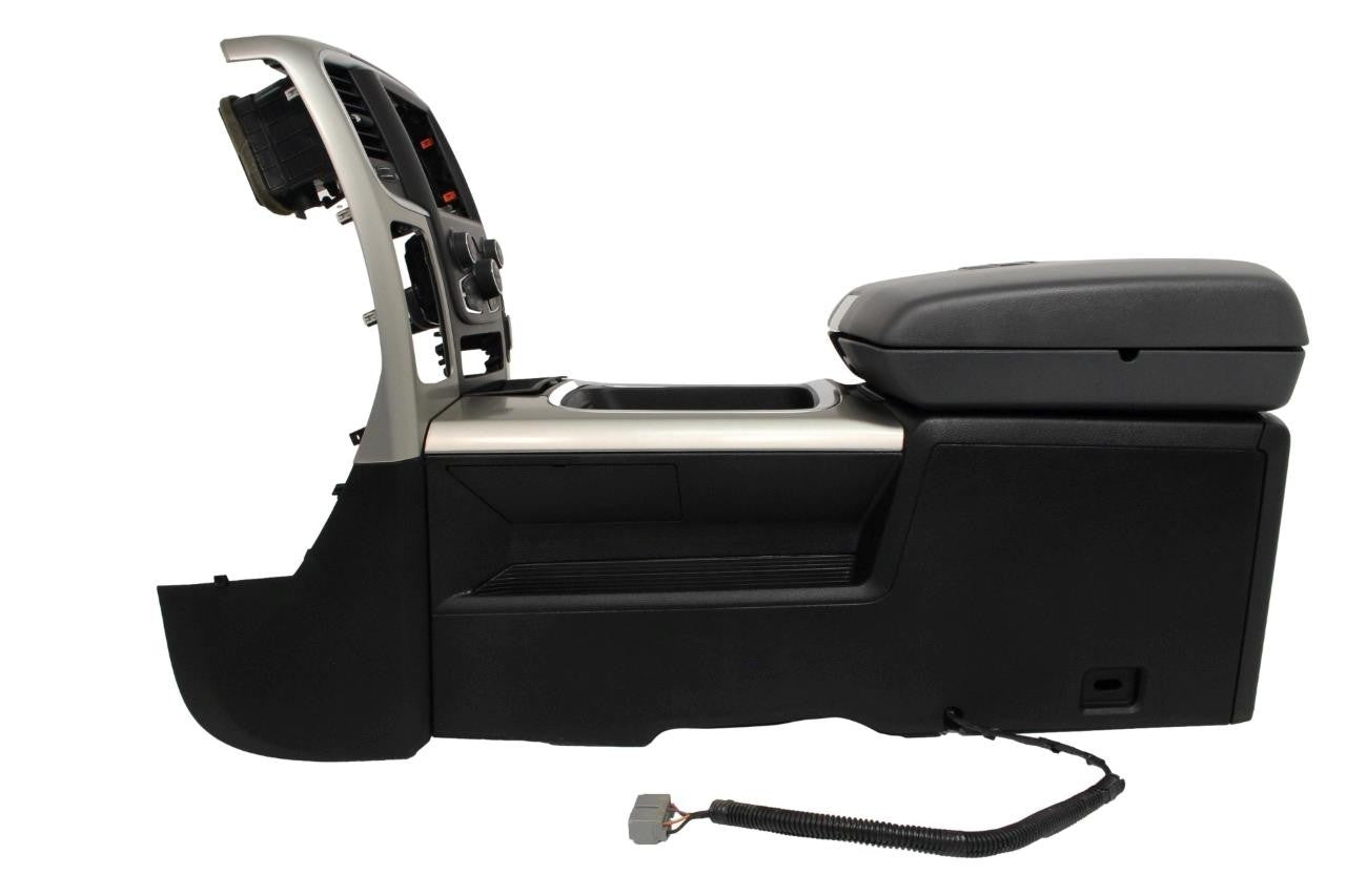 2013 - 2018 Dodge Ram Center Console w/ Radio Bezel, Install Brackets & Bolts