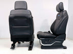2021 - 2026 F-150 Super Duty Platinum Front Seats, Black Leather Gray Massaging