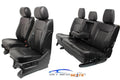 1999 - 2016 Ford Super Duty Seats Set, Crew Lariat Black Leather Power Heat Cool