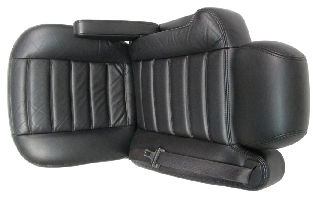 2003 - 2007 Hummer H2 Seats Set, Black Leather Powered Heated OEM