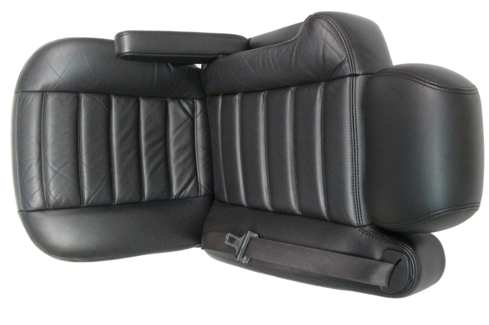2003 - 2007 Hummer H2 Seats Set, Black Leather Powered Heated OEM