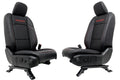 18 - 26 Jeep JL JLU JT Wrangler Front Seats, Rubicon Black Nappa Leather w/ Red
