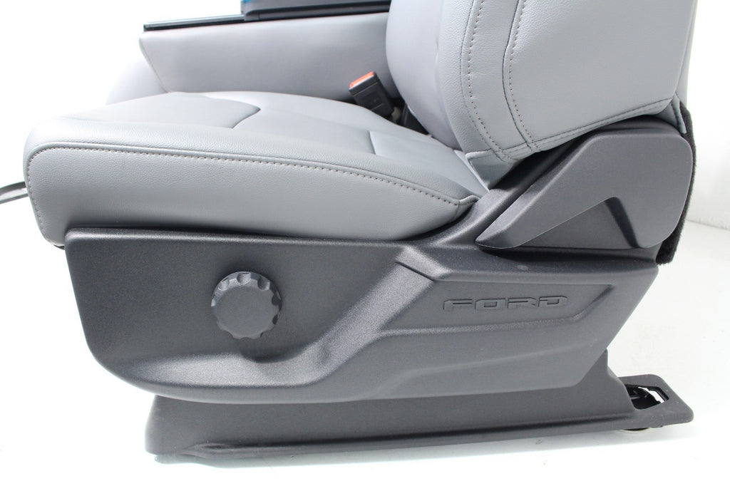 2015 - 2025 Ford F150 Super Duty Vinyl Bucket Seats w/ WorkStation Jump Seat