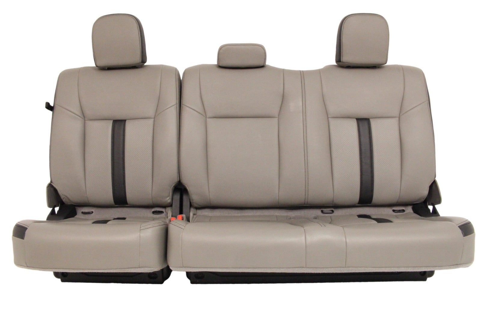 2015-2022 Ford F150 Super Duty Supercab Seats, XLT w/ Katzkin Earth Gray Leather