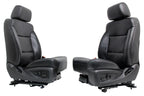 2014 - 2019 Sierra Chevy Silverado Front Seats, LTZ Power Black Leather, Heated