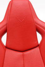 2020 - 2025 Chevy Corvette C8 Seats GT1 Adrenaline Red Leather 8-Way Power