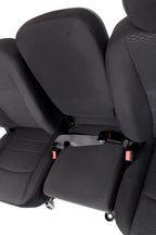 2002 - 2024 OEM Dodge Ram Front Seat, Split Bench, Manual Black Cloth w Jumpseat