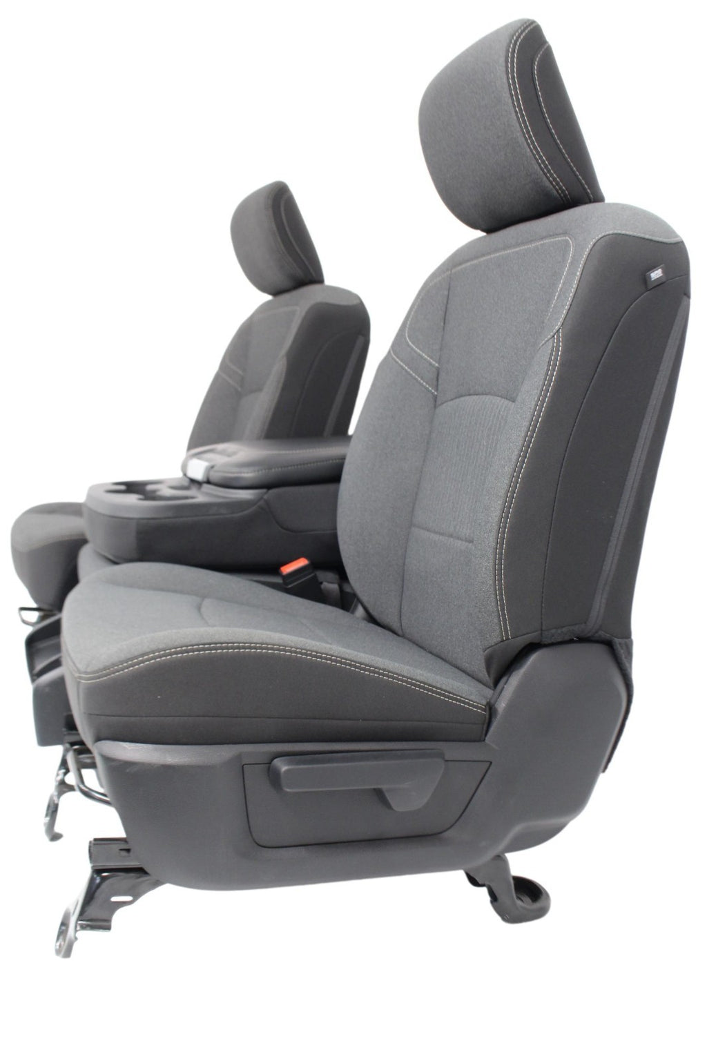 2019 - 2024 Ram HD Front Bench Seat, Diesel Gray Cloth Manual w Center Jump Seat