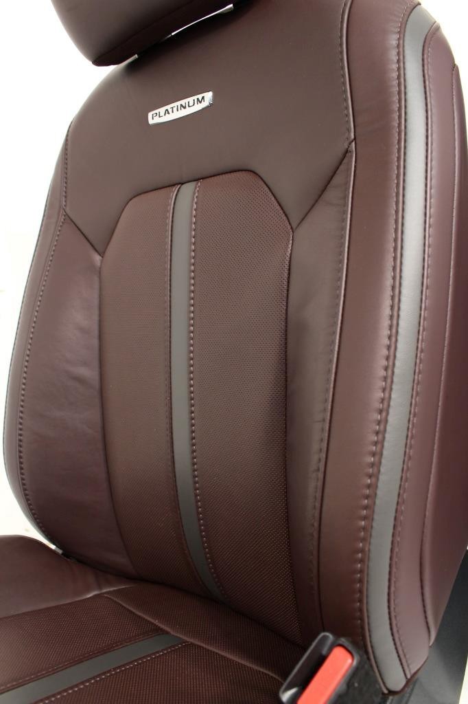 2015 - 2022 Ford F150 Super Duty Platinum Seats Set, Brunello Leather Heat Cool