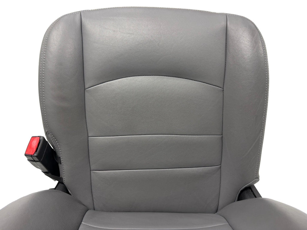 2009 - 2018 Dodge Ram Seats Set Crew Cab, Alea Gray Leather w/ OEM Power Driver